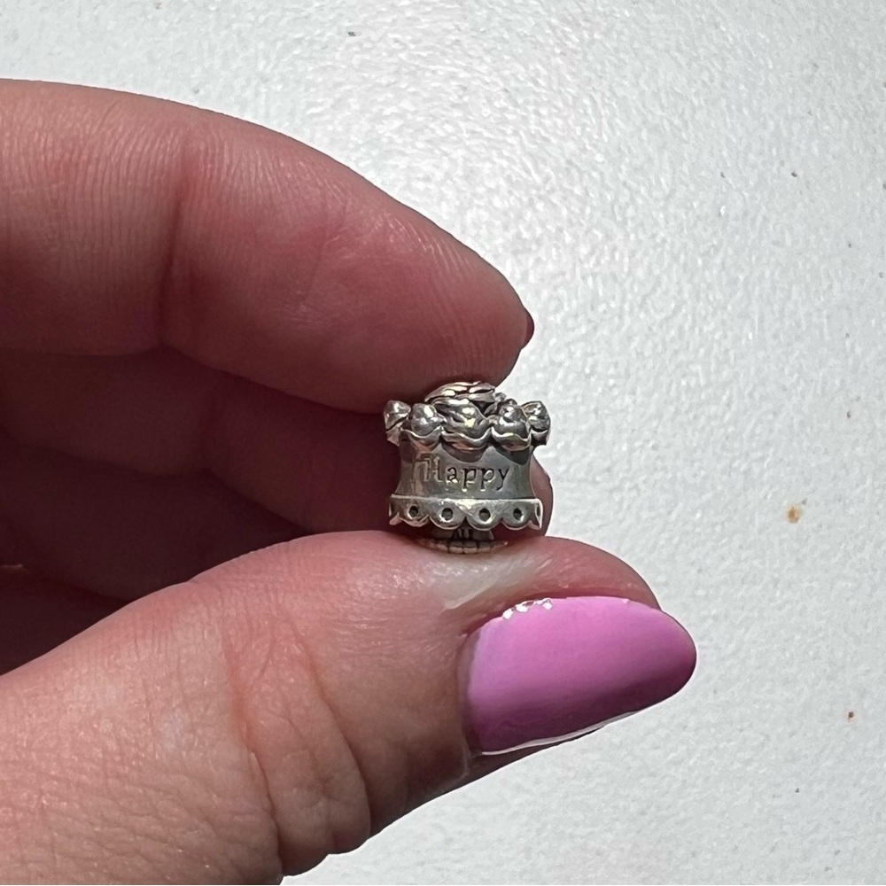 Authentic Retired Pandora “Happy Birthday Cake” Charm